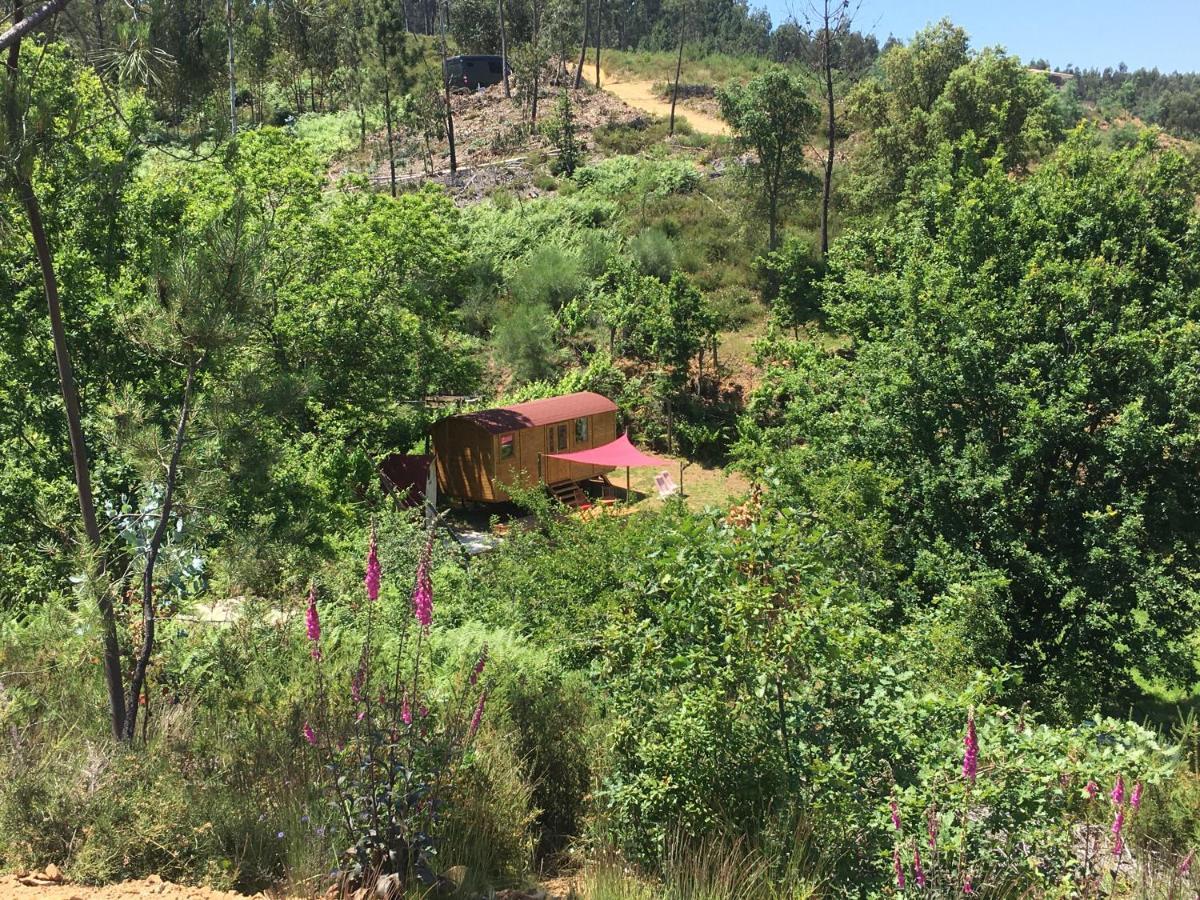 Rosa The Cosy Cabin - Gypsy Wagon - Shepherds Hut, River Views Off-Grid Eco Living Vila Pedrogao Grande Exterior foto