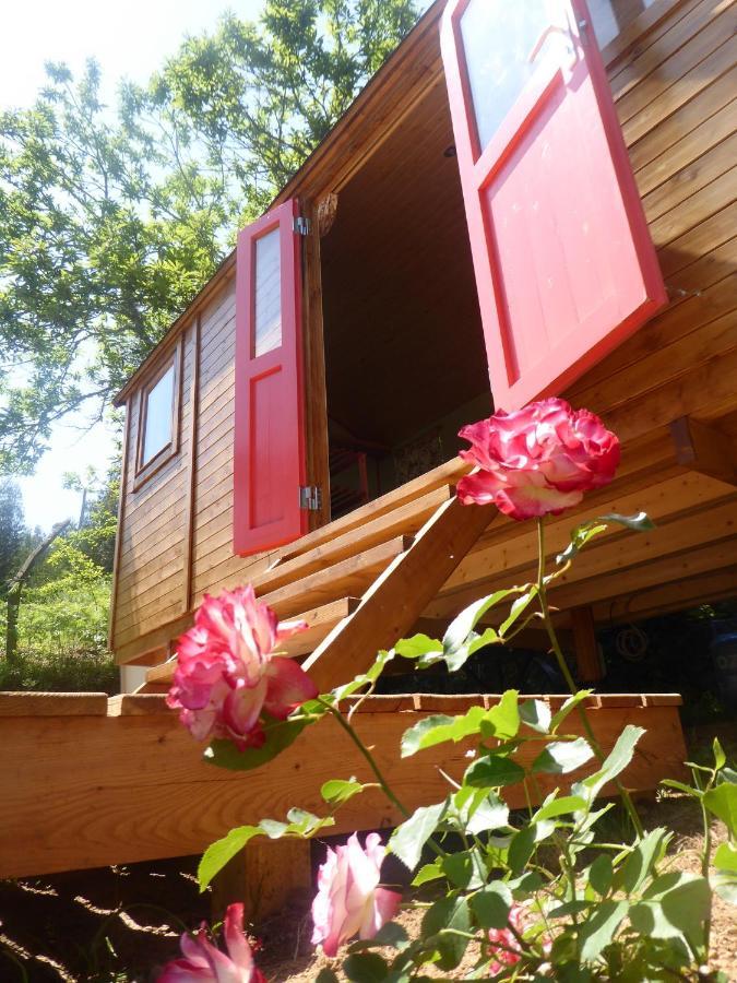 Rosa The Cosy Cabin - Gypsy Wagon - Shepherds Hut, River Views Off-Grid Eco Living Vila Pedrogao Grande Exterior foto