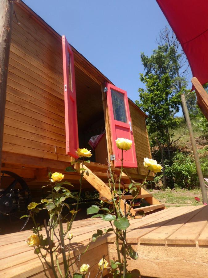 Rosa The Cosy Cabin - Gypsy Wagon - Shepherds Hut, River Views Off-Grid Eco Living Vila Pedrogao Grande Exterior foto