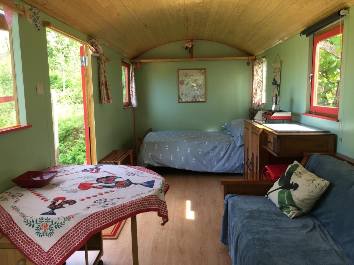 Rosa The Cosy Cabin - Gypsy Wagon - Shepherds Hut, River Views Off-Grid Eco Living Vila Pedrogao Grande Exterior foto